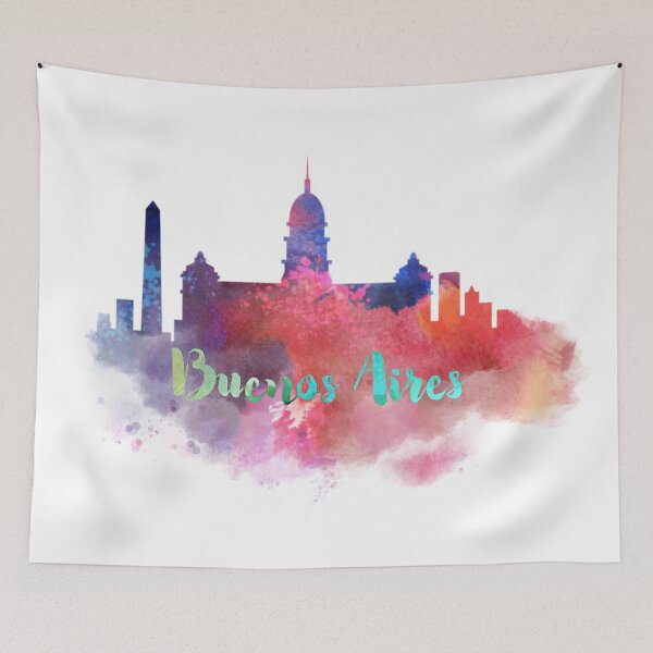 Item preview, buenos aires city skyline silhouette designed and sold by DeluxBee.