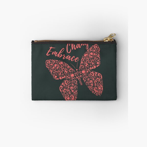 Item preview, Inspirational quote Embrace change pink butterfly designed and sold by yoshra.