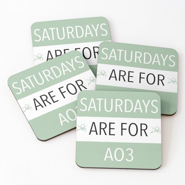 Item preview, Saturdays Are For AO3 - Sage designed and sold by G-S-A.