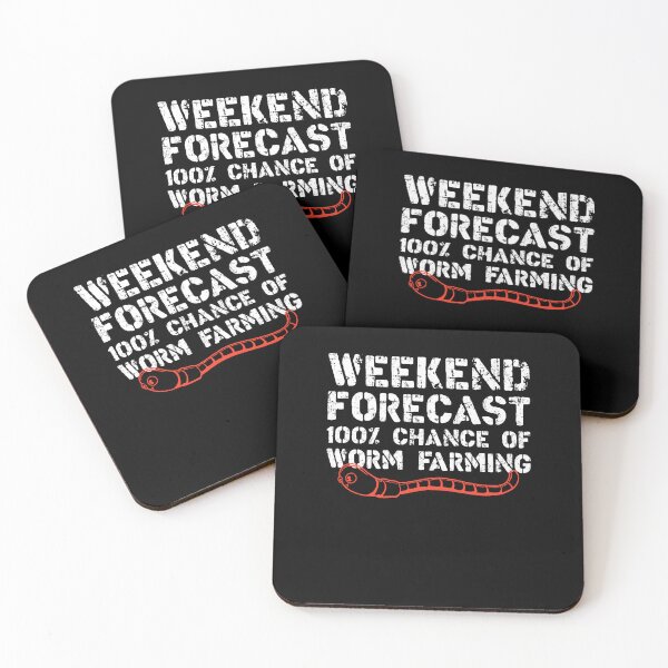 Item preview, Weekend Forecast 100% Chance Of Worm Farming Vermiculture designed and sold by SharpThreadZ.
