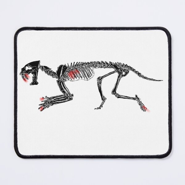 Item preview, Smilodon skeleton - with splashes designed and sold by AderynValentine.