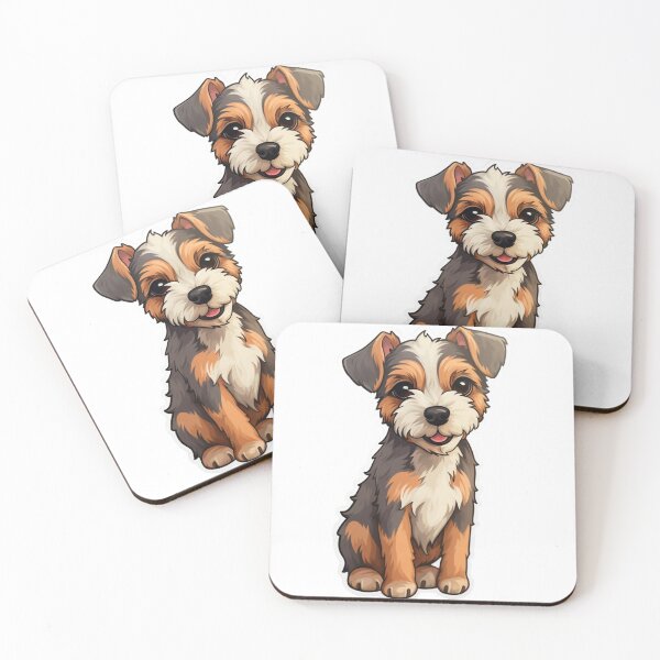 Item preview, Serene Terrier Moments - Cartoon Dog Illustration designed and sold by PureGlee.