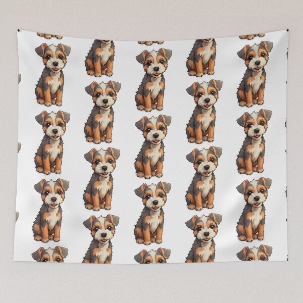 Item preview, Serene Terrier Moments - Cartoon Dog Illustration designed and sold by PureGlee.