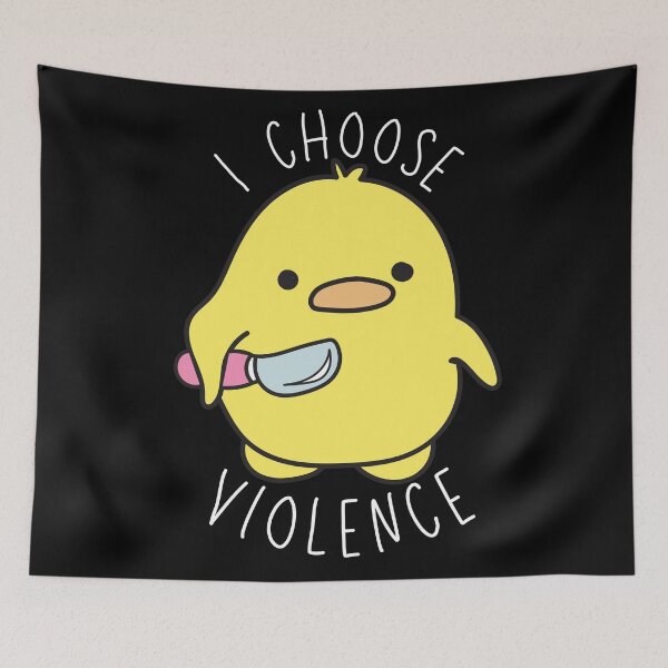 Item preview, I choose Violence Funny Duck designed and sold by ataraxiastore.