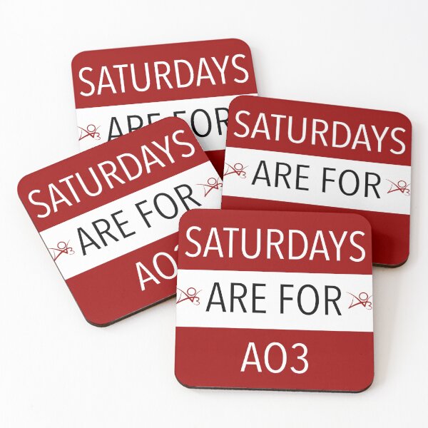 Item preview, Saturdays Are For AO3 - Classic Red designed and sold by G-S-A.