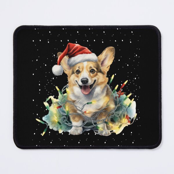 Item preview, Corgi Christmas Tree Light with Snow designed and sold by Smix Pixels.