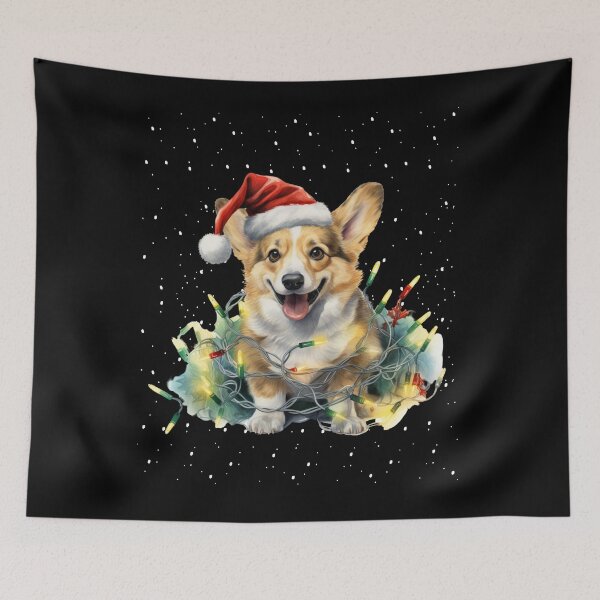 Item preview,  Corgi Christmas Tree Light with Snow  designed and sold by Smix Pixels.