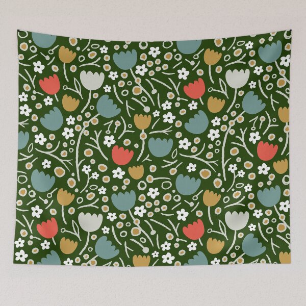 Item preview, Scattered florals pattern designed and sold by Miss-Belle.