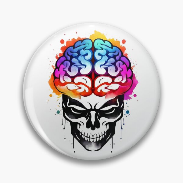 Item preview, Colorful Watercolor Brain Design designed and sold by MusesWhispers.