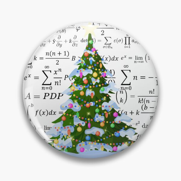 Item preview, Christmas tree with math vibes, for math and science lovers designed and sold by NoetherSym.