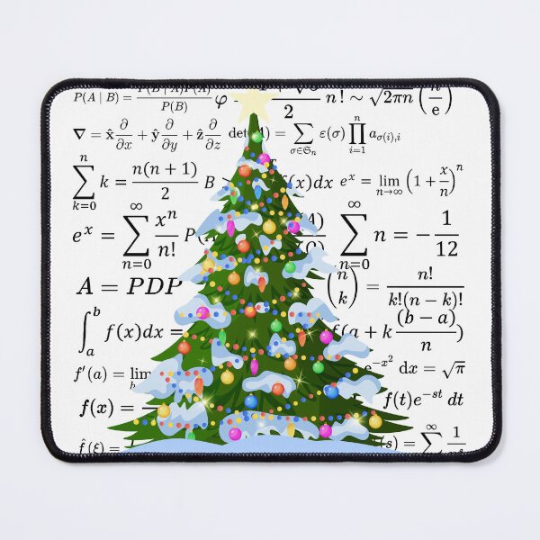 Item preview, Christmas tree with math vibes, for math and science lovers designed and sold by NoetherSym.