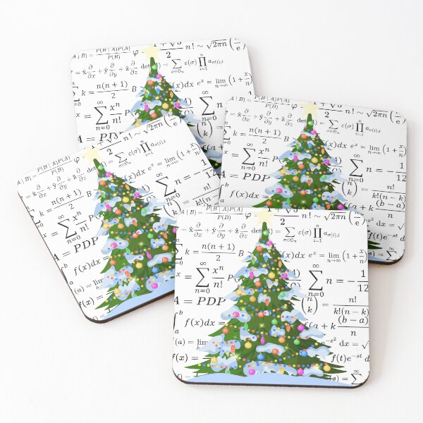 Item preview, Christmas tree with math vibes, for math and science lovers designed and sold by NoetherSym.