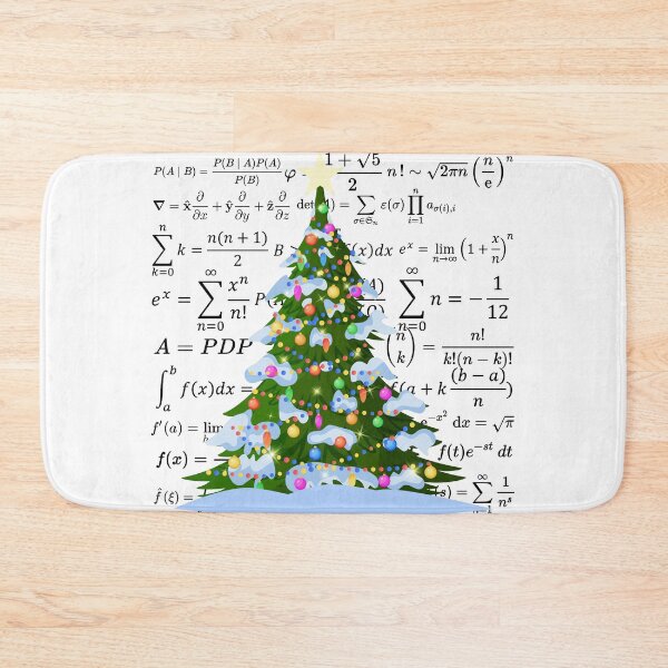 Item preview, Christmas tree with math vibes, for math and science lovers designed and sold by NoetherSym.