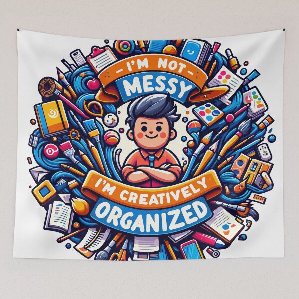 Item preview, Creatively Organized Chaos - Artistic Expression Illustration designed and sold by RyanBelandres.