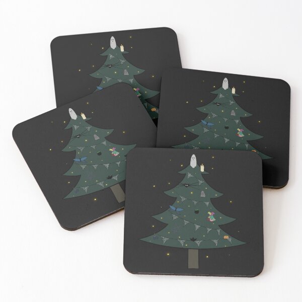 Item preview, Spooky Christmas tree designed and sold by Just-2-Raccoons.
