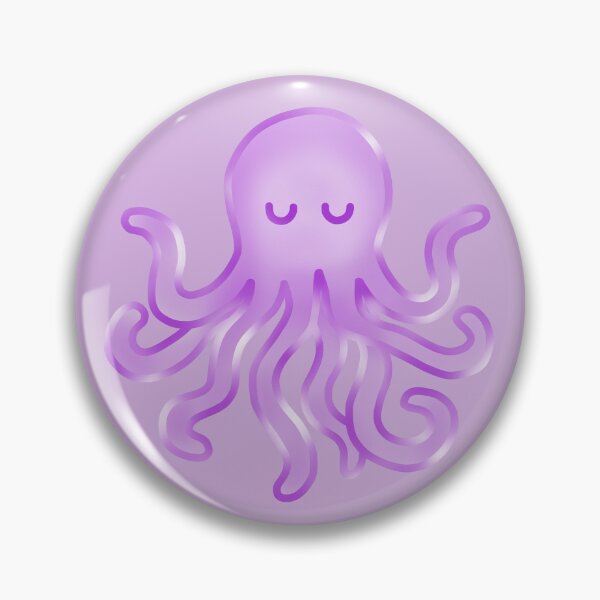 Item preview, Glowy purple octopus designed and sold by wonderxwander.