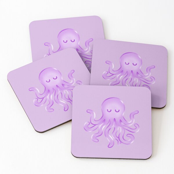 Item preview, Glowy purple octopus designed and sold by wonderxwander.