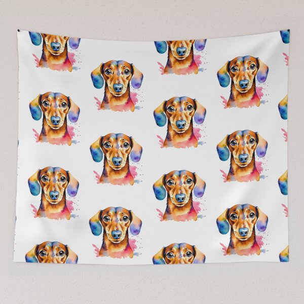 Item preview, Cute Watercolor Dachshund Art designed and sold by Fredster1966.