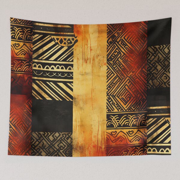 Aperçu de l'œuvre Inspirations africaines : motifs et art des couleurs créée et vendue par Piotrek0001.