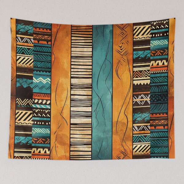 Aperçu de l'œuvre Inspirations africaines : motifs et art des couleurs créée et vendue par Piotrek0001.