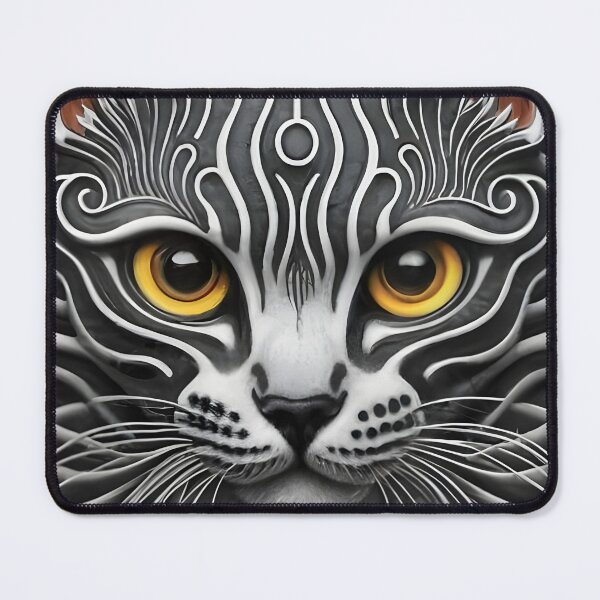 Item preview, Create a optical illusion of black and white wavie lines designed and sold by AbominationShop.