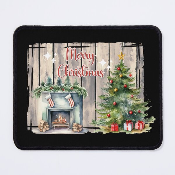 Item preview, Fireside Festivities: Rustic Wood Christmas Tree & Fireplace designed and sold by s-n-s-designs.