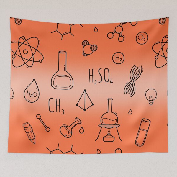 Item preview, Science Plaid Seamless Pattern: A Fusion of Science and Fashion designed and sold by OrangeMG.