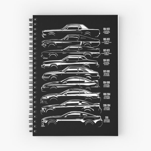 Item preview, Mustang History Silhouette Retro Generation Vintage Models designed and sold by halleinstyle.