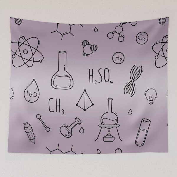 Item preview, Science Plaid Seamless Pattern: A Fusion of Science and Fashion designed and sold by OrangeMG.
