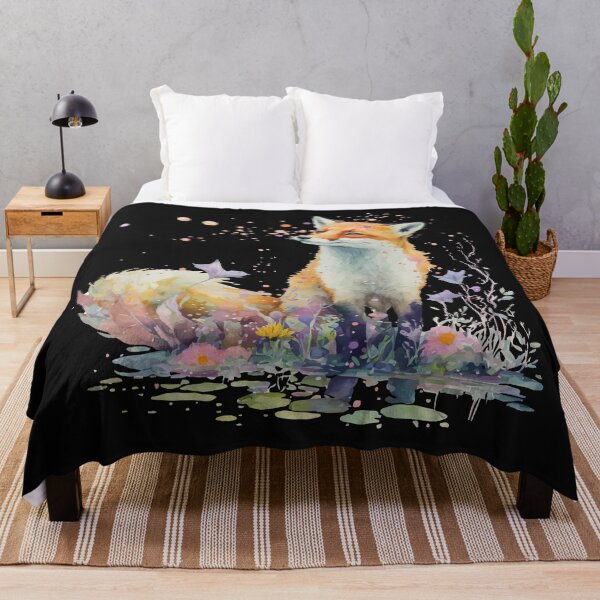 Artikelvorschau, Aquarellfuchs entworfen und verkauft von edenjoy-designs.