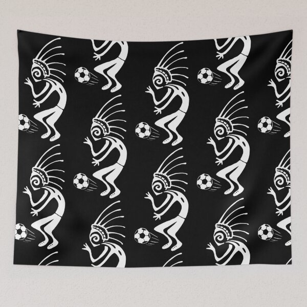 Item preview, Kokopelli soccer white designed and sold by nogamax.