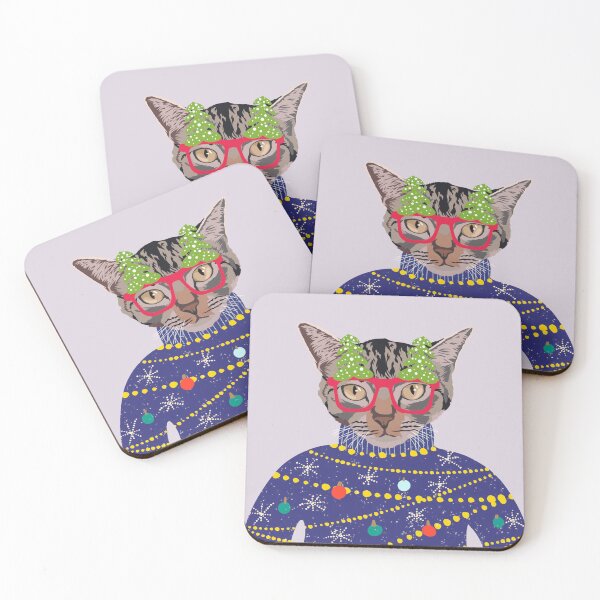 Item preview, Christmas cat designed and sold by LoveAlwaysCo.