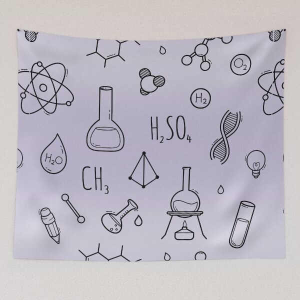 Item preview, Science Plaid Seamless Pattern: A Fusion of Science and Fashion designed and sold by OrangeMG.