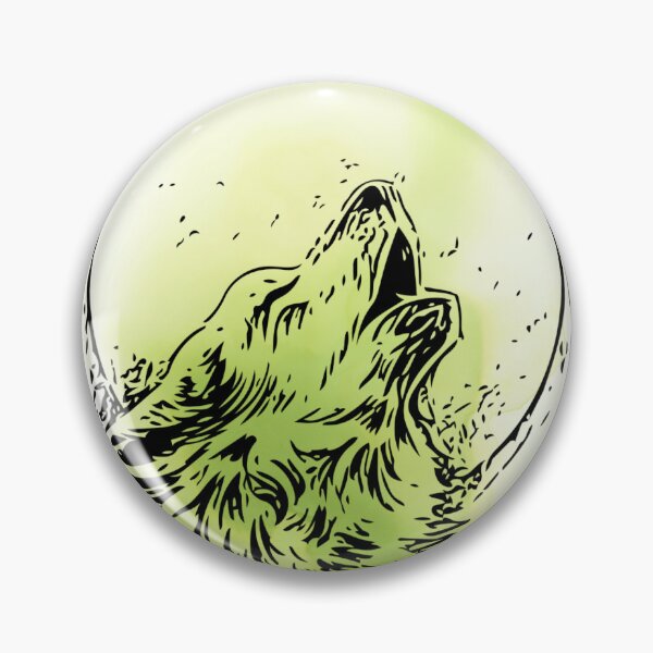 Item preview, Green watercolour wolf designed and sold by jademmm.