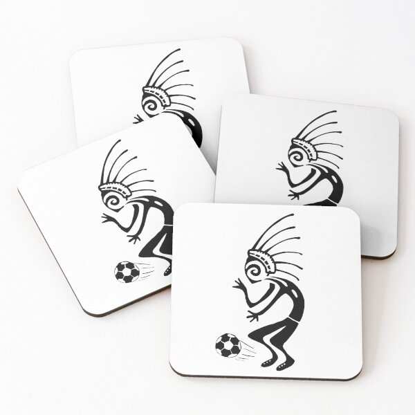 Item preview, Kokopelli soccer black designed and sold by nogamax.