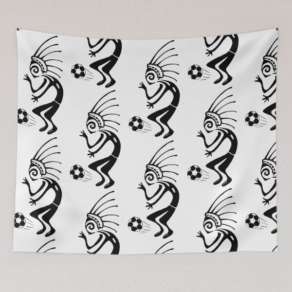 Item preview, Kokopelli soccer black designed and sold by nogamax.