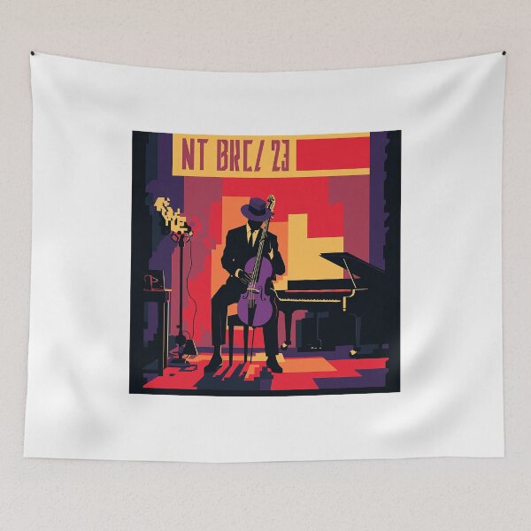 Item preview, A man plays jazz by a cello designed and sold by RalNix.