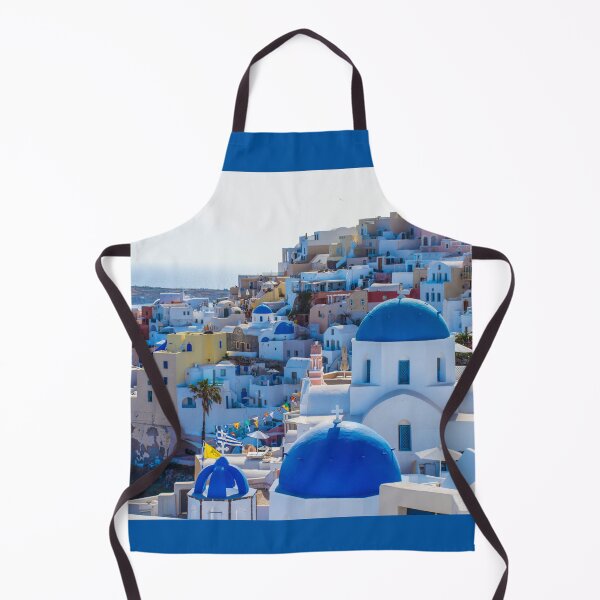 Aperçu de l'œuvre Les dômes bleus d'Oia, Santorin créée et vendue par Brian Shaw.