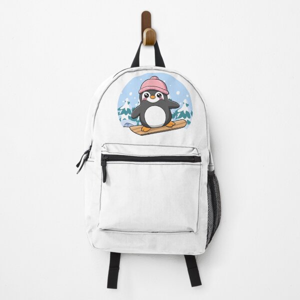 Item preview, Penguin on a Snowboard designed and sold by JessArty ⭐⭐⭐⭐⭐.