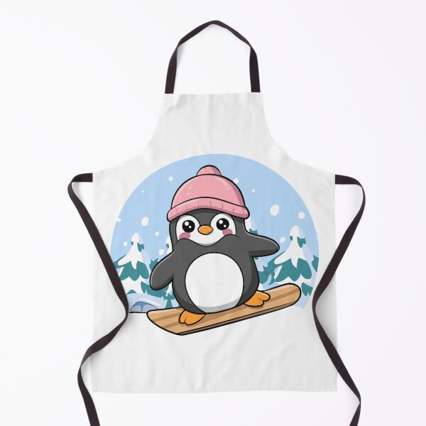 Item preview, Penguin on a Snowboard designed and sold by JessArty ⭐⭐⭐⭐⭐.