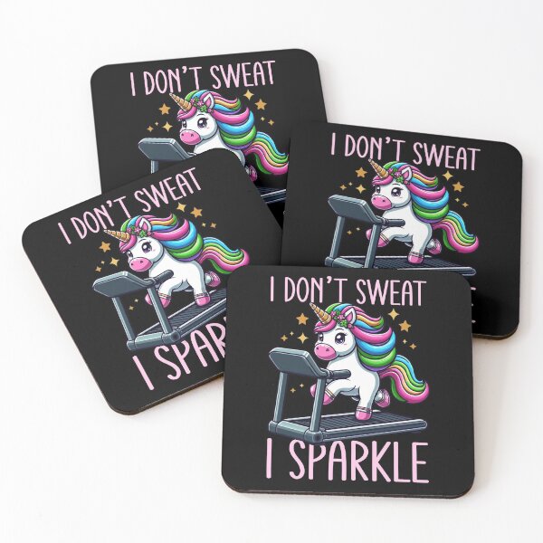 Item preview, I Don't Sweat, I Sparkle Dazzle Your Workout Fitness Quote designed and sold by Nzgiftsandmore.