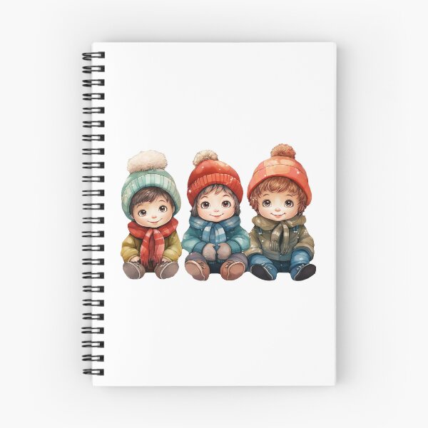 Item preview, Adorable Winter Boys  designed and sold by ArtbyAiGallery.