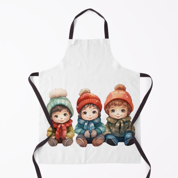 Item preview, Adorable Winter Boys designed and sold by ArtbyAiGallery.