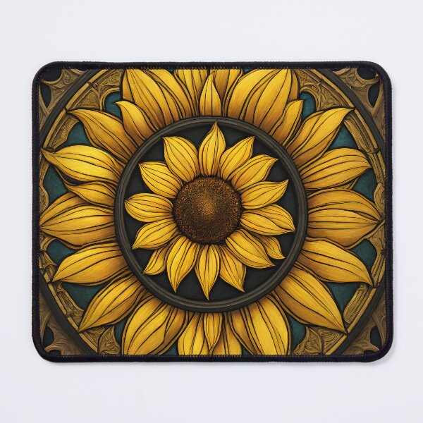 Item preview, Leaded glazing sunflower designed and sold by Didier Junk.