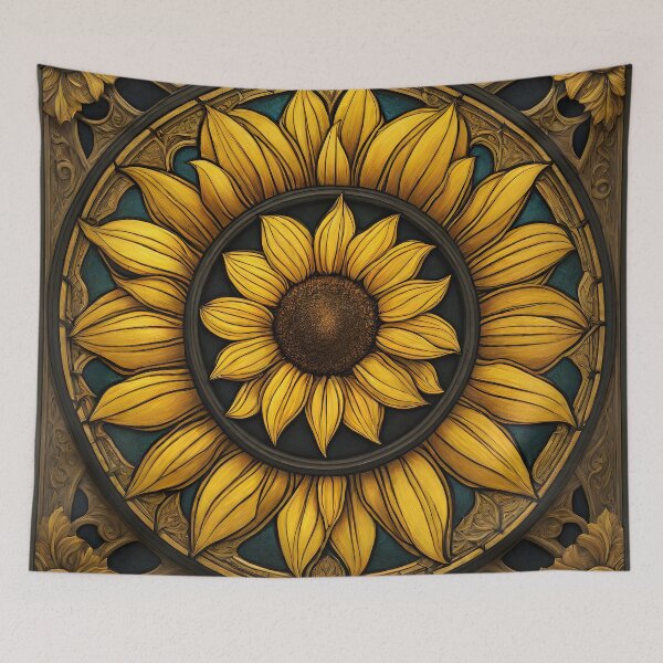 Item preview, Leaded glazing sunflower designed and sold by Didier Junk.