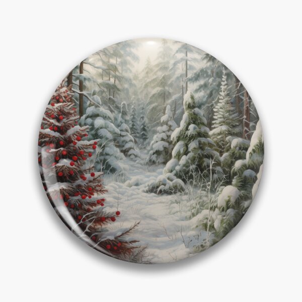 Item preview, Winter Charm Winter Wildlife Snow Forest Snowy Forest designed and sold by OliveAndSnow.