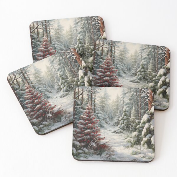 Item preview, Winter Charm Winter Wildlife Snow Forest Snowy Forest designed and sold by OliveAndSnow.