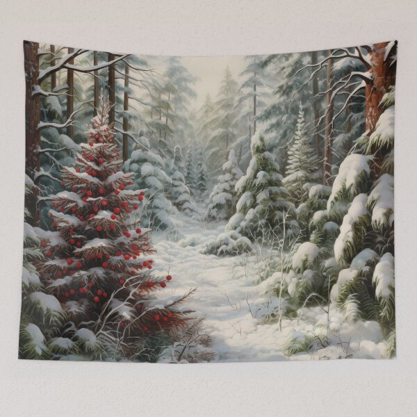 Item preview, Winter Charm Winter Wildlife Snow Forest Snowy Forest designed and sold by OliveAndSnow.