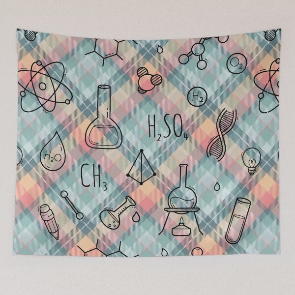 Item preview, Science Plaid Seamless Pattern | Science Lover Geek Gift designed and sold by OrangeMG.