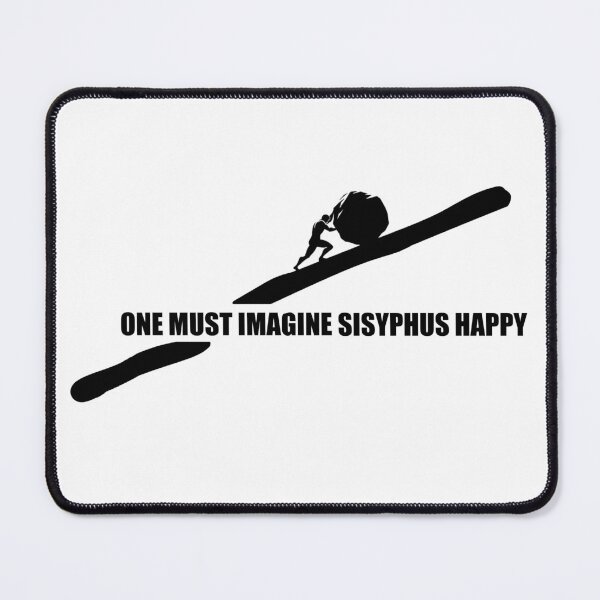 Item preview, Sisyphus Pushing the Boulder up a Mountain designed and sold by AbsurdPanda.